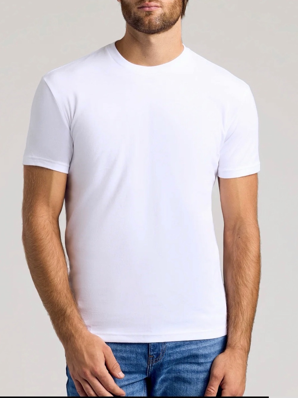 NWT Classic White Crew Neck T-Shirt - Men